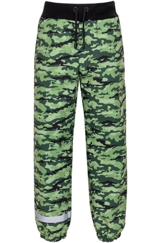 Spodnie softshell z kieszeniami, moro